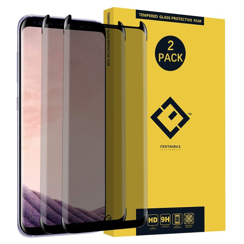 CE Centaurus Electronics Galaxy S8 Privacy Screen Protector,(2 Pack) Anti-Spy Anti-Glare Ultra-Thin Clear 9H 2.5D Arc Tempered Glass Protective Film Replacement for Samsung Galaxy S8 SM-G950 G950N G950F G950FD G9500 G9508 - Image 1